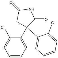 3,3-Bis(2-chlorophenyl)pyrrolidine-2,5-dione Struktur