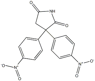 3,3-Bis(4-nitrophenyl)pyrrolidine-2,5-dione Struktur