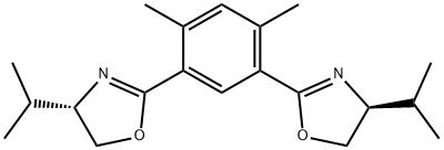 (S,S)-4,6-Bis(4-isopropyl-2-oxazolin-2-yl)-M-xylene Struktur