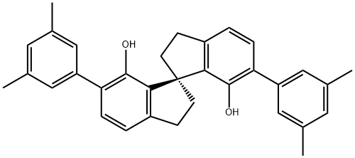 (1R)- 6,6'-bis(3,5-diMethylphenyl)-2,2',3,3'-tetrahydro-1,1'-Spirobi[1H-indene]-7,7'-diol Struktur