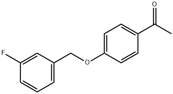 4'-(3-Fluorobenzyloxy)acetophenone Struktur