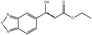 3-(2,1,3-Benzothiadiazol-5-yl)-3-hydroxy-2-propenoic acid ethyl ester Struktur