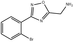 (3-(2-broMophenyl)-1,2,4-oxadiazol-5-yl)MethanaMine Struktur