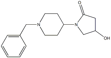 1-(1-benzylpiperidin-4-yl)-4-hydroxypyrrolidin-2-one Struktur