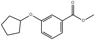 3-Cyclopentyloxy-benzoic acid Methyl ester Struktur