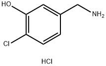 5-(AMinoMethyl)-2-chlorophenol hydrochloride Struktur