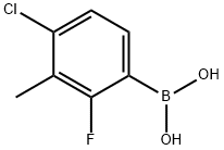 (4-Chloro-2-fluoro-3-Methylphenyl)boronic acid Struktur