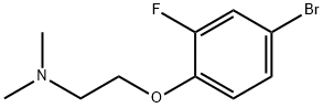 2-(4-broMo-2-fluorophenoxy)-N,N-diMethylethanaMine Struktur