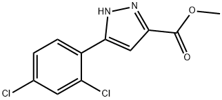 Methyl 5-(2,4-Dichlorophenyl)pyrazole-3-carboxylate Struktur