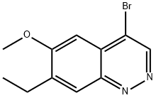 4-BroMo-7-ethyl-6-Methoxycinnoline Struktur