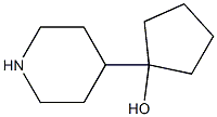 1-(Piperidin-4-yl)cyclopentanol Struktur