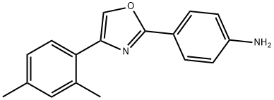 4-(4-(2,4-diMethylphenyl)oxazol-2-yl)aniline Struktur