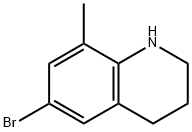 6-bromo-8-methyl-1,2,3,4-tetrahydroquinoline Struktur