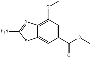 2-Amino-4-methoxy-6-benzothiazolecarboxylic acid methyl ester Struktur