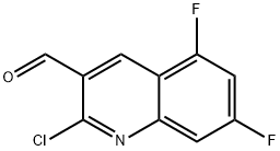 2-Chloro-5,7-difluoroquinoline-3-carbaldehyde Struktur