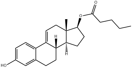 9,11-Dehydro-17β-estradiol 17-Valerate Struktur