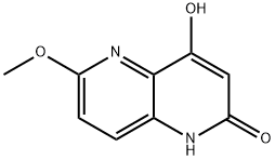 4-Hydroxy-6-Methoxy-1,5-naphthyridin-2(1H)-one Struktur