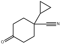 1-Cyclopropyl-4-oxo-cyclohexanecarbonitrile Struktur