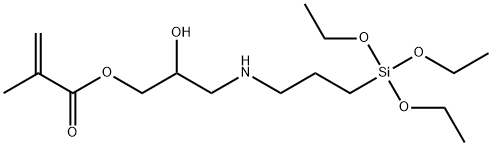 N-(3-METHACRYLOXY-2-HYDROXYPROPYL)-3-AMINOPROPYLTRIETHOXYSILANE, 50% in Methanol Struktur