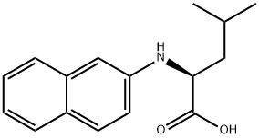 N-2-Naphthalenyl-L-leucine Struktur