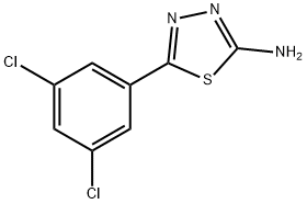 5-(3,5-dichlorophenyl)-1,3,4-thiadiazol-2-amine Struktur