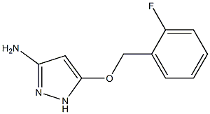 5-(2-fluorobenzyloxy)-1H-pyrazol-3-aMine Struktur