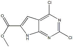 Methyl 2,4-dichloro-7H-pyrrolo[2,3-d]pyriMidine-6-carboxylate Struktur