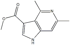 4,6-DiMethyl-5-azaindole-3-carboxylic acid Methyl ester Struktur