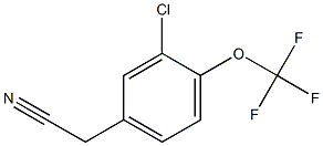 2-(3-chloro-4-(trifluoroMethoxy)phenyl)acetonitrile Struktur