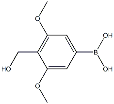 3,5-diMethoxy-4-(hydroxyMethyl)phenylboronicacid Struktur