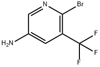 6-broMo-5-(trifluoroMethyl)pyridin-3-aMine Struktur