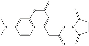 7-(DiMethylaMino)couMarin-4-acetic acid N-succiniMidyl ester Struktur