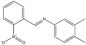 N-(2-Nitrobenzylidene)-3,4-xylidine Struktur