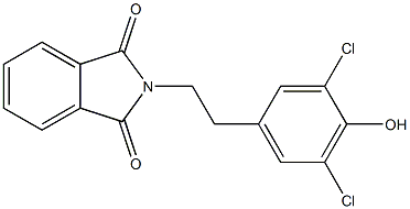 N-(4-Hydroxy-3,5-dichlorophenylethyl)phthaliMide Struktur