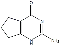 2-AMino-1,5,6,7-tetrahydro-cyclopentapyriMidin-4-one Struktur