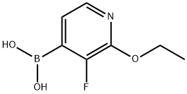 2-ethoxy-3-fluoropyridin-4-ylboronic acid Struktur