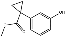 Methyl 1-(3-hydroxyphenyl)cyclopropane-1-carboxylate Struktur