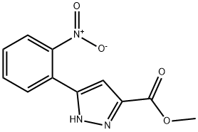 Methyl 3-(2-nitrophenyl)-1H-pyrazole-5-carboxylate Struktur