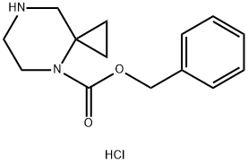 4,7-Diaza-spiro[2.5]octane-4-carboxylic acid benzyl ester (hydrochloride) Struktur