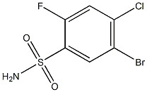 5-BroMo-4-chloro-2-fluoro-benzenesulfonaMide Struktur