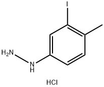 (3-iodo-4-Methylphenyl)hydrazine hydrochloride Struktur