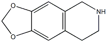 6,7-METHYLENEDIOXY 1,2,3,4-TETRAHYDROISOQUINOLINE Struktur