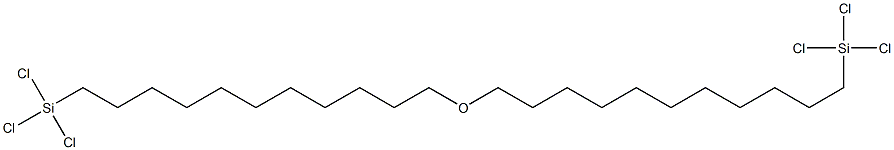 BIS(TRICHLOROSILYLUNDECYL)ETHER Struktur