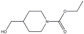 1-piperidinecarboxylic acid, 4-(hydroxymethyl)-, ethyl est Struktur