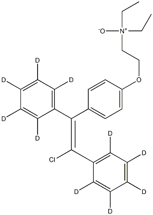 CloMiphene-d5 N-Oxide Struktur