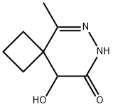 9-Hydroxy-5-Methyl-6.7-diaza-spiro[3,5]non-5-en-8-one Struktur