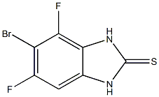 5-BroMo-4,6-difluoro-1,3-dihydro-benzoiMidazole-2-thione Struktur