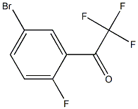 1-(5-BROMO-2-FLUORO-PHENYL)-2,2,2-TRIFLUORO-ETHANONE Struktur