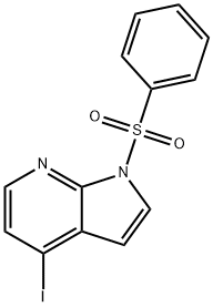 1-(Phenylsulphonyl)-4-iodo-7-azaindole Struktur