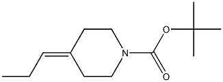 tert-butyl 4-propylidenepiperidine-1-carboxylate Struktur